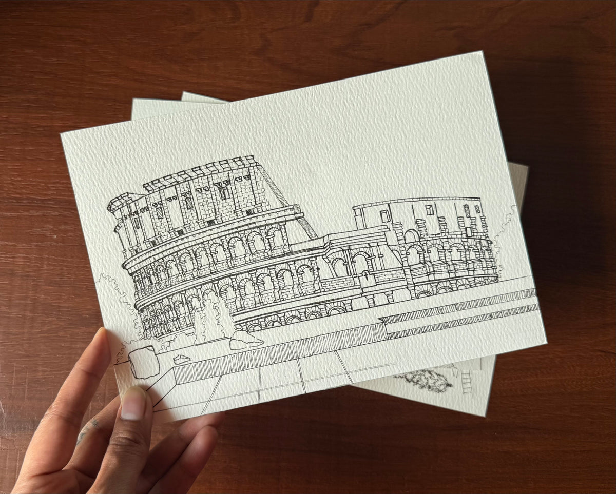 ‘Colosseum sketch’ print